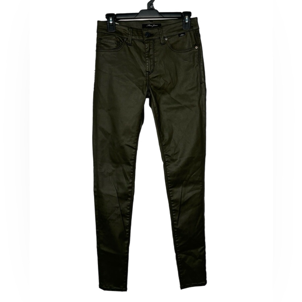 Mavi Adriana Jeans Woman’s size 27/32 Forest Green Denim Tight Fitting NWT